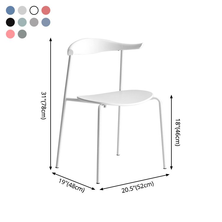 Minimalist Style Open Back Dining Side Chair Armless Dining Side Chair for Home (Set of 2) Clearhalo ' kitchen&dining_furn' 'Dining Chairs' 'Dining Tables & Seating' 'dining_chair' 'furn' 'furn_dining_chair' 'Furniture' 'furniture_dining_chair' 'Kitchen & Dining Furniture' 'kitchen' 1200x1200_00def956-1ded-45b1-8f3f-3cf5569a1a13