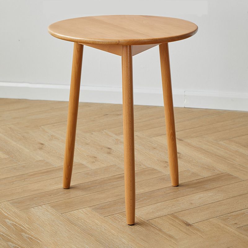 Round Wood Top End Table Tripod Sofa Side End Table in Natural/Brown Clearhalo 'Coffee & Accent Tables' 'End & Side Tables' 'end_side_tables' 'furn' 'furn_end_side_tables' 'Furniture' 'Living Room Furniture' 1200x1200_00df1d51-b1dd-4fac-8b86-21d62d7733ab