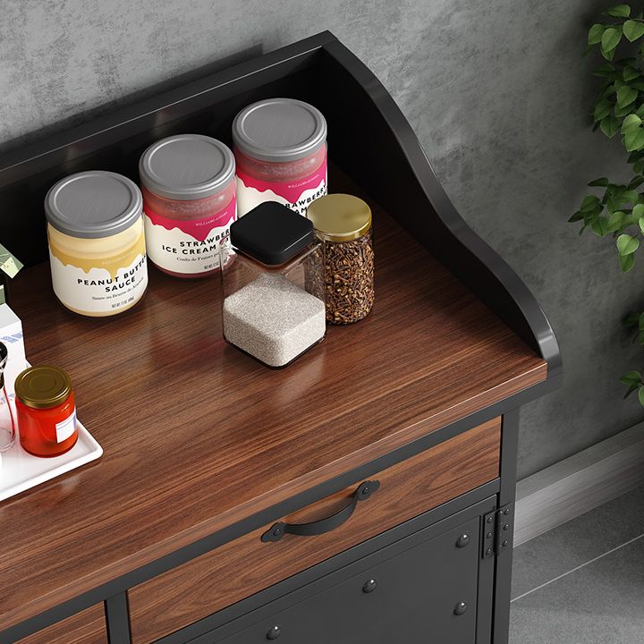 Pine Wood Dining Room Sideboard Cabinet Glam Credenza with Drawers and Storage Clearhalo 'buffet_sideboard' 'Buffets & Sideboards' 'furn' 'furn_buffet_sideboard' 'Furniture' 'furniture_buffet_sideboard' 'Kitchen & Dining Furniture' 1200x1200_00df783e-a2f7-4c89-988f-560fb00f2509