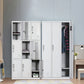 Metal Gray Cabinet for Bathroom Contemporary Storage Cabinet with Hinged Doors Clearhalo 'Armoires & Wardrobes' 'armoires_wardrobes' 'Bedroom Furniture' 'furn' 'furn_armoires_wardrobes' 'Furniture' 1200x1200_00e01146-63c9-4c0d-9f78-1f90158f043e