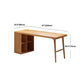 Solid Wood Rectangular Writing Desk Modern Office Meeting Desk with Bookcase Clearhalo 'furn' 'furn_office_desk' 'Furniture' 'Office Desks' 'Office Furniture' 'office_desk' 1200x1200_00e15cdd-4d32-44d9-a6c3-ee3f09343c3c