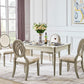Modern Farmhouse Dining Table Set with 4 Legs Base Dining Room Furniture for Home Use Clearhalo 'Dining Room Sets' 'Dining Tables & Seating' 'dining_room_set' 'furn' 'furn_dining_room_set' 'Furniture' 'furniture_dining_room_set' 'Kitchen & Dining Furniture' 'kitchen&dining_furn' 'kitchen' 1200x1200_00e29c96-2f57-40a6-9679-08a5d54f1a6f