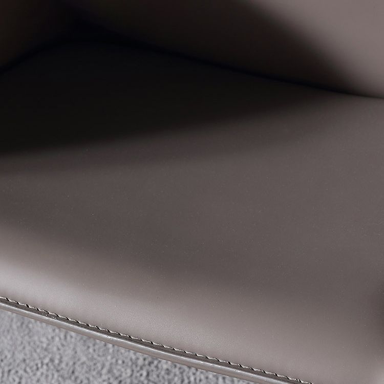 Contemporary Solid Back Dining Side Chairs Leather Dining Chairs for Kitchen (Set of 2) Clearhalo ' kitchen&dining_furn' 'Dining Chairs' 'Dining Tables & Seating' 'dining_chair' 'furn' 'furn_dining_chair' 'Furniture' 'furniture_dining_chair' 'Kitchen & Dining Furniture' 'kitchen' 1200x1200_00e2bc94-da87-40ed-acc6-b15991ab1ff7