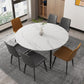 Modern 1/4/5/6/7 Pieces Dining Room Set Sintered Stone Dining Table Clearhalo 'Dining Room Sets' 'Dining Tables & Seating' 'dining_room_set' 'furn' 'furn_dining_room_set' 'Furniture' 'furniture_dining_room_set' 'Kitchen & Dining Furniture' 1200x1200_00e4d9ce-9c67-4896-93c0-92c3c8d8c668