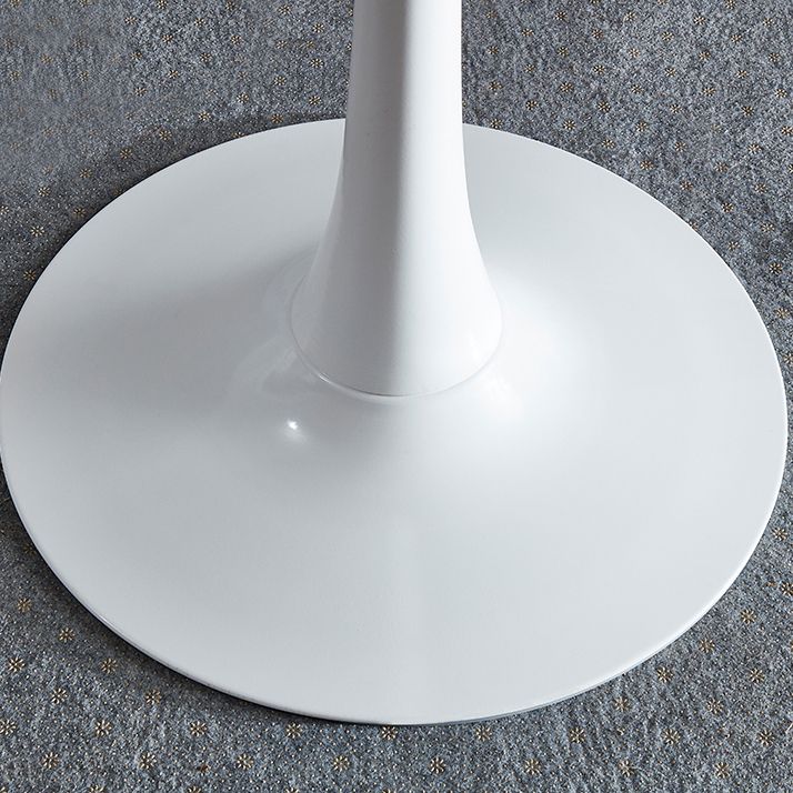 Round Dining Table Contemporary Style Stone Dining Site Table with Tulip Base Clearhalo 'Dining Tables & Seating' 'Dining Tables' 'dining_table' 'furn' 'furn_dining_table' 'Furniture' 'Kitchen & Dining Furniture' 1200x1200_00e6dfdd-1d79-4328-95f4-13791deb2476