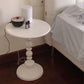 Side Table Metal Pedestal Table Round Mid-Century Living Room
