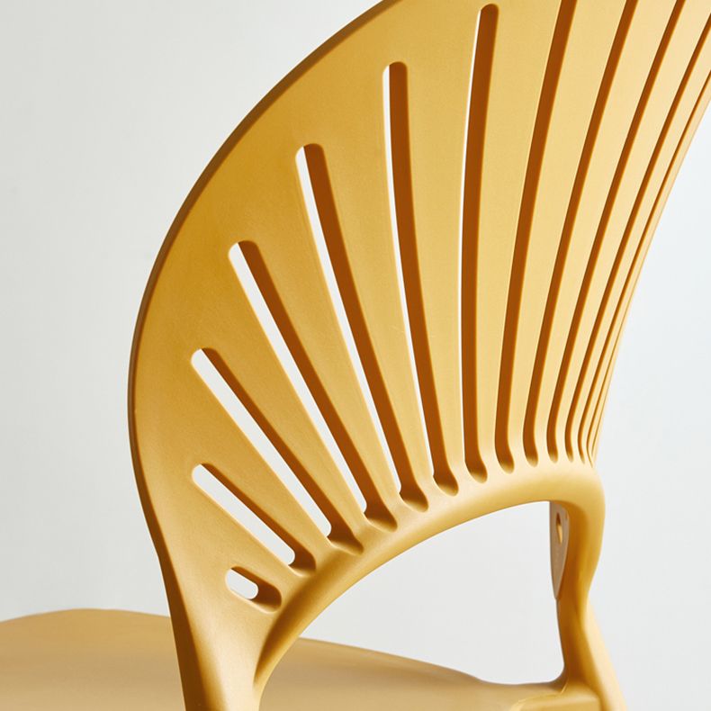 Scandinavian Plastic Kitchen Dining Room Side Chair Open Back Chair Clearhalo ' kitchen&dining_furn' 'Dining Chairs' 'Dining Tables & Seating' 'dining_chair' 'furn' 'furn_dining_chair' 'Furniture' 'furniture_dining_chair' 'Kitchen & Dining Furniture' 'kitchen' 1200x1200_00e817dc-26f0-4b3e-969a-0763c7982433