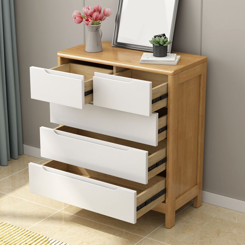 29.5"/37" Tall Solid Wood Chest, Rectangle Accent Chest with Drawers Clearhalo 'Cabinets & Chests' 'cabinets_chests' 'furn' 'furn_cabinets_chests' 'Furniture' 'Living Room Furniture' 1200x1200_00e9bab0-d43a-491e-919e-371ae99b69df