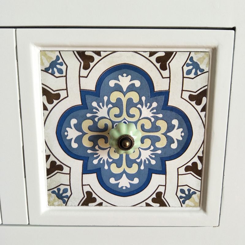 Cassa in legno rustico con cassa di stoccaggio a 4 gambe con cassetti per camera da letto