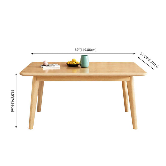Contemporary Style Dining Room Set with Solid Wood Dining Table and Chairs Clearhalo 'Dining Room Sets' 'Dining Tables & Seating' 'dining_room_set' 'furn' 'furn_dining_room_set' 'Furniture' 'furniture_dining_room_set' 'Kitchen & Dining Furniture' 'kitchen&dining_furn' 'kitchen' 1200x1200_00ec1484-9aba-4936-9cf9-fd0b8df230cb