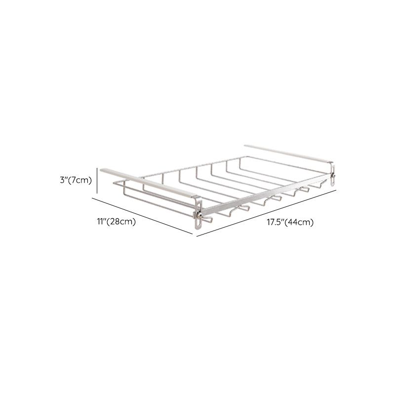 Rejilla de vidrio colgante contemporánea rejilla de vidrio de acero inoxidable para cocina