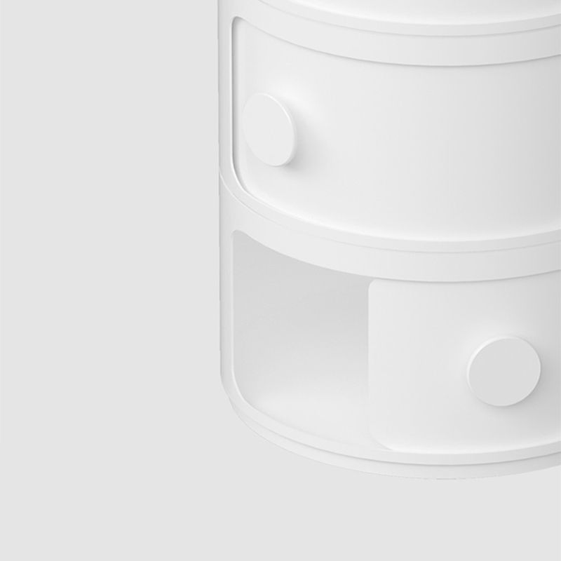 Plastic Bed Cabinet Modern Round Left Side Door Bed Nightstand Clearhalo 'Bedroom Furniture' 'furn' 'furn_night_stand' 'Furniture' 'night_stand' 'Nightstands' 1200x1200_00ee12f2-ee6f-4b65-b0f1-c35661ff0b67