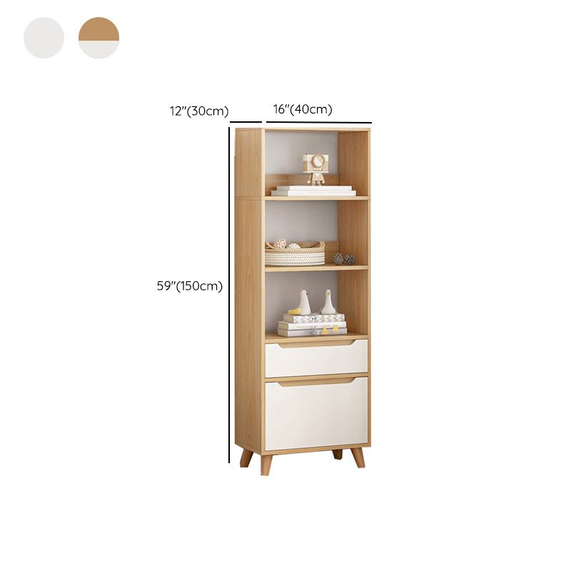 Wooden Accent Cabinet Grooves Handle Design Storage Cabinet with Drawer Clearhalo 'Cabinets & Chests' 'cabinets_chests' 'furn' 'furn_cabinets_chests' 'Furniture' 'Living Room Furniture' 1200x1200_00ee401e-936f-4f45-8805-d71dd9314cf8