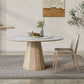 Modern Round Table White Sintered Stone Dining Table for Home Clearhalo 'Dining Tables & Seating' 'Dining Tables' 'dining_table' 'furn' 'furn_dining_table' 'Furniture' 'Kitchen & Dining Furniture' 1200x1200_00eea227-0426-4096-bbbc-a4d23e286702