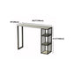 Coffeeshop Industrial Bar Table Stone Top Pub Tafel met opslag