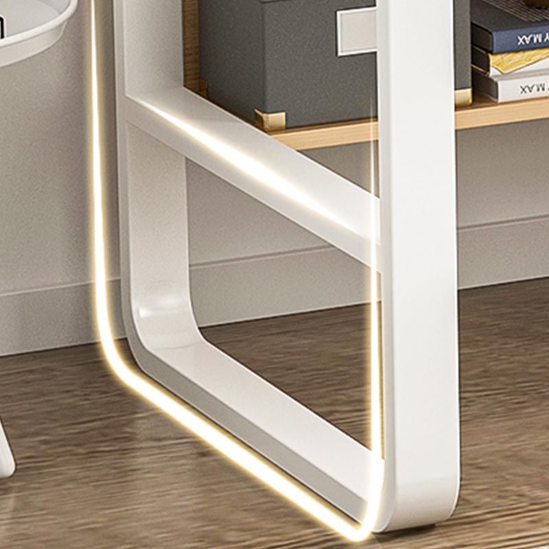 Zeitgenössischer Stil Engineered Wood Desk Rechteck Schreibtisch mit Schubladen für Büro