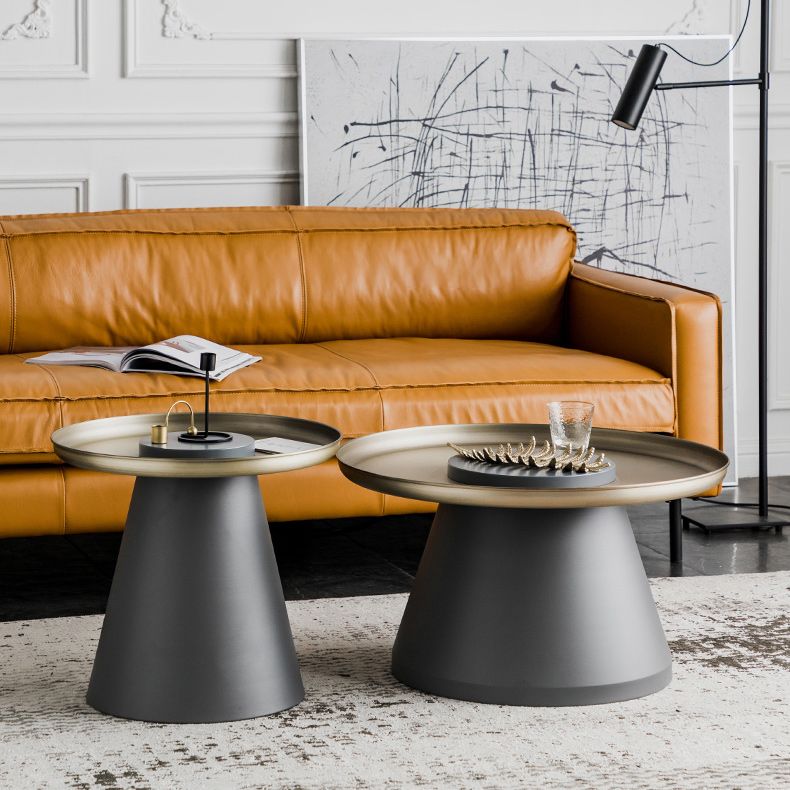 Mesa al final del pedestal de mediados de siglo Mesa lateral redonda para sala de estar