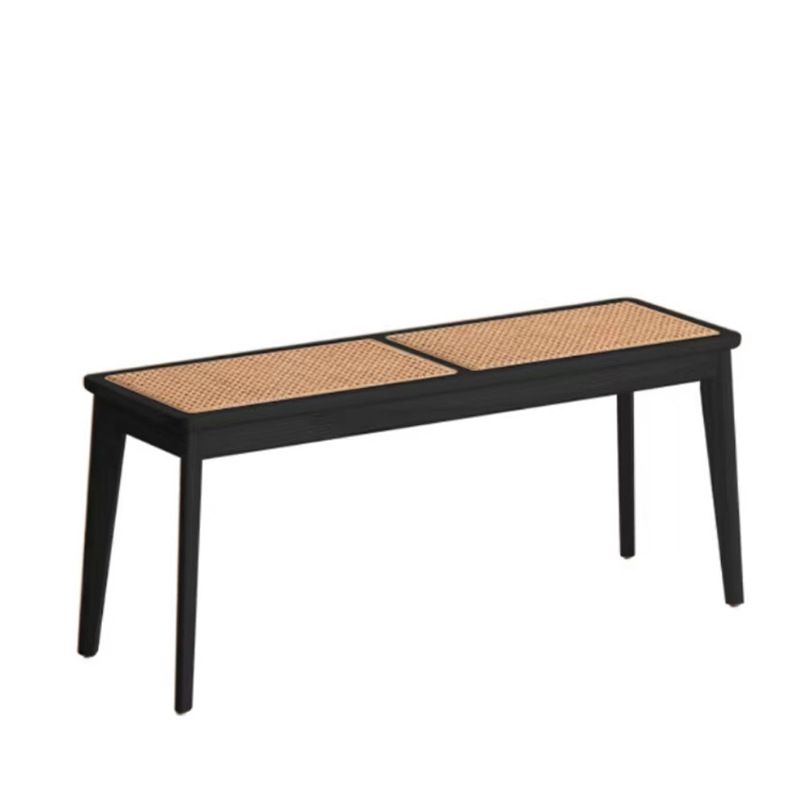 Tropical Solid Wood Bedroom Bench 17.3" Height Seating Bench with Legs Clearhalo 'Benches' 'Chairs & Seating' 'furn' 'furn_benches' 'Furniture' 'Living Room Furniture' 1200x1200_00f390ab-4e48-481c-b6f0-a62706751dc7