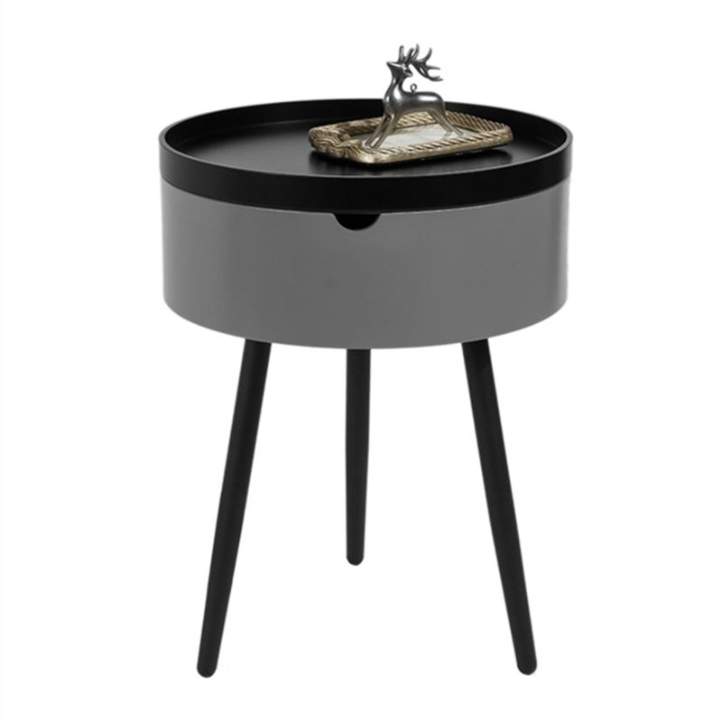 Mesa de mesa de 3 patas Conjunto de mesa de estilo contemporánea Top Table con almacenamiento con almacenamiento