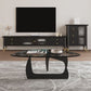 Contemporary Media Console Wood Enclosed Storage TV Console with Doors Clearhalo 'furn' 'furn_tv_stands_entertainment_centers' 'Furniture' 'Living Room Furniture' 'TV Stands & Entertainment Centers' 'TV Stands & Media Storage Furniture' 'tv_stands_entertainment_centers' 1200x1200_00f676f6-2c3e-4db6-bd0c-c4aa1efd8076