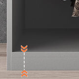 Moderno armadio in legno morbido armadio del cassetto vicino per camera da letto