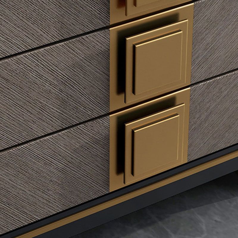 Stand TV contemporaneo con cassetti supporti televisivi chiusi