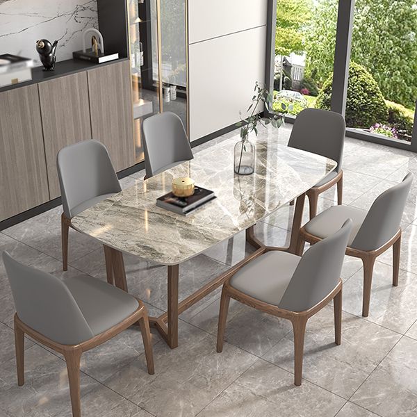Sintered Stone Top Rectangle Table for Restaurant Modern Table with Ash Trestle Base Clearhalo ' dining_table' 'Dining Tables & Seating' 'Dining Tables' 'furn' 'furn_dining_table' 'Furniture' 'furniture_dining_table' 'Kitchen & Dining Furniture' 'kitchen&dining_furn' 'kitchen' 'kitchen_dining_table' 1200x1200_00f8e175-0652-4fbd-8f1d-04eb629bdd3e