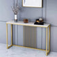 Table accent de console contemporaine Rectangle Table canapé de console dans la pierre