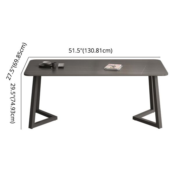 Minimalist Traditional Height Sintered Stone Top Dining Table Rectangle Dining Room Set For Kitchen Clearhalo 'Dining Room Sets' 'Dining Tables & Seating' 'dining_room_set' 'furn' 'furn_dining_room_set' 'Furniture' 'furniture_dining_room_set' 'Kitchen & Dining Furniture' 'kitchen&dining_furn' 'kitchen' 1200x1200_00fb1781-86f1-4455-a7d6-657caf776950