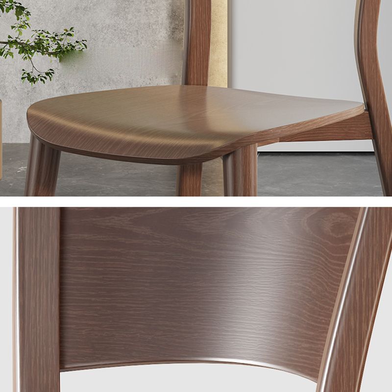 Contemporary Style Dining Chairs Oak Solid Wood Open Back Armless Chair Clearhalo 'Dining Chairs' 'Dining Tables & Seating' 'dining_chair' 'furn' 'furn_dining_chair' 'Furniture' 'Kitchen & Dining Furniture' 1200x1200_00fda5cf-c44f-4fb3-9fd0-488634030d6c