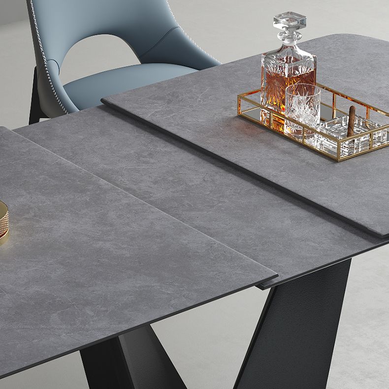 Juego de mesa rectangular moderno de piedra sinterizada, juego de comedor de 1/3/4/6 piezas