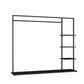 Hall Contemporary Stand Metal Nessun scaffalatura angosciante includeva un cappotto indipendente