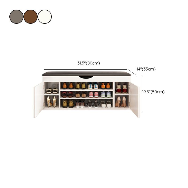13,65 "W banc d'entrée industriel banc de siège rectangle avec rembourrage