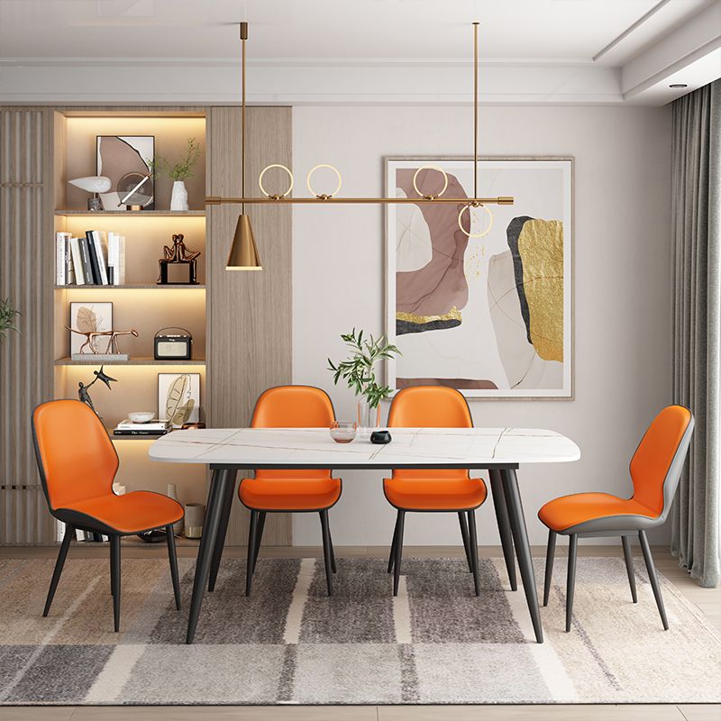 Upholstered Contemporary Restaurant Side Chair Parsons Matte Finish Dining Chair Clearhalo ' kitchen&dining_furn' 'Dining Chairs' 'Dining Tables & Seating' 'dining_chair' 'furn' 'furn_dining_chair' 'Furniture' 'furniture_dining_chair' 'Kitchen & Dining Furniture' 'kitchen' 1200x1200_01047359-da31-4966-a571-4b8d10bc744c