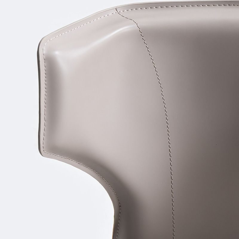 Saddle Leather Designer Style Home Side Chair Matte Finish Wingback Dining Chair Clearhalo ' kitchen&dining_furn' 'Dining Chairs' 'Dining Tables & Seating' 'dining_chair' 'furn' 'furn_dining_chair' 'Furniture' 'furniture_dining_chair' 'Kitchen & Dining Furniture' 'kitchen' 1200x1200_0105333c-3c84-4ce4-90e5-7d4ccf406658