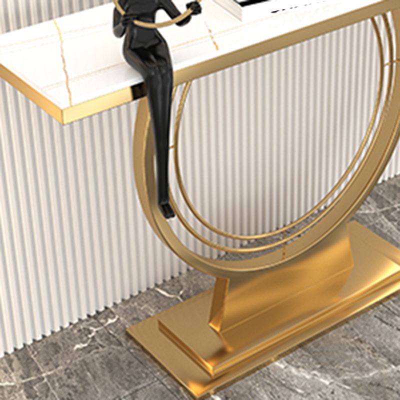 Tavolo da console bianco pietra 12 pollici di divano console contemporanea