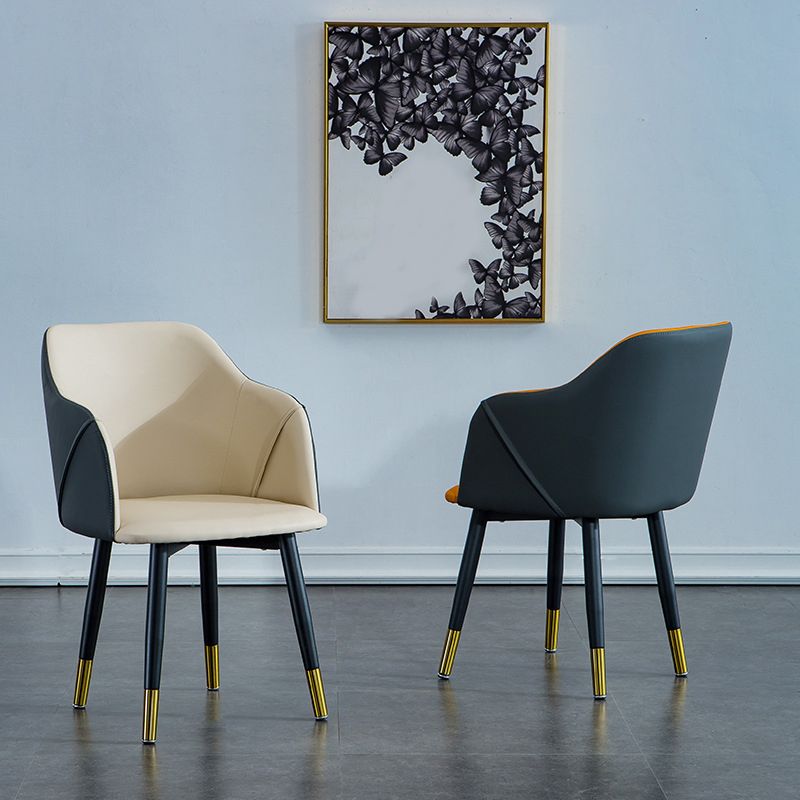 Industrial Arm Chair Solid Back Dining Room Chair for Kitchen Clearhalo 'Dining Chairs' 'Dining Tables & Seating' 'dining_chair' 'furn' 'furn_dining_chair' 'Furniture' 'Kitchen & Dining Furniture' 1200x1200_01066cb7-b23b-4f30-ac3e-eb2effaa6ecd