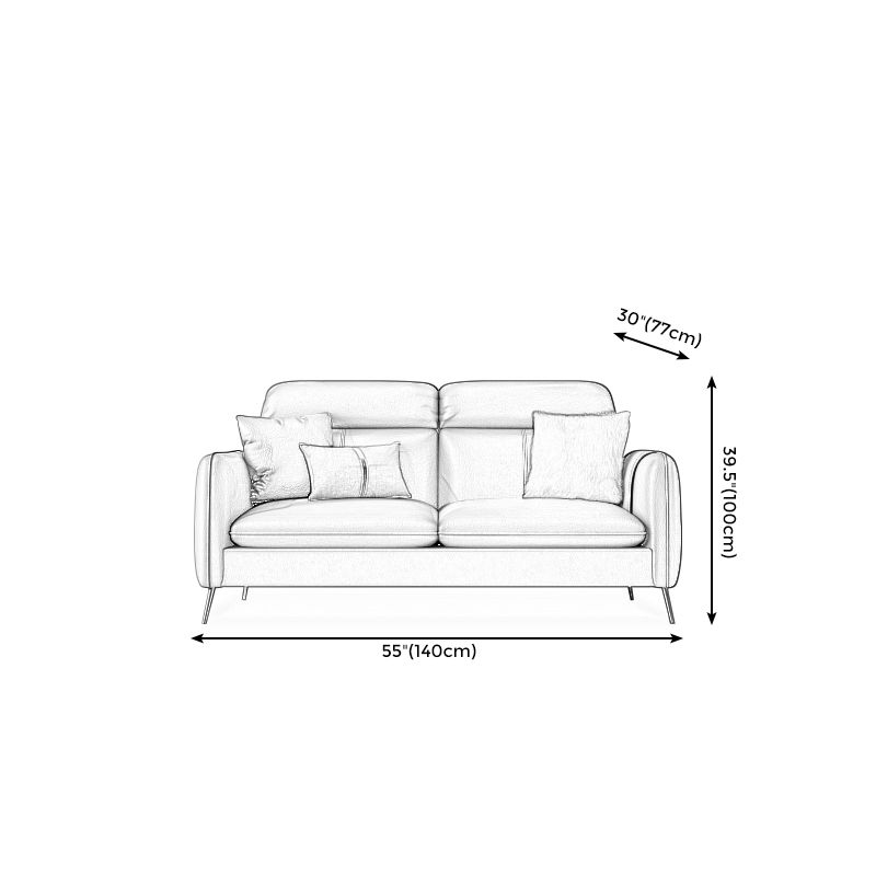 Faux Leather Modern Sofa 30"W Sofa with Storage for Living Room Clearhalo 'furn' 'furn_sofas' 'Furniture' 'furniture_sofas' 'kitchen' 'kitchen_sofas' 'Living Room Furniture' 'Sofa' 'sofas' 1200x1200_01068bb0-3baa-4ccb-b669-2b4bc2b17953