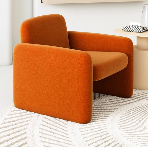 Mid-century Modern Accent Armchair Solid Color Fixed Back Armchair Clearhalo 'Accent Chairs' 'accent_chairs' 'Chairs & Seating' 'furn' 'furn_accent_chairs' 'Furniture' 'Living Room Furniture' 1200x1200_0109c52e-99df-4933-87e6-cb8b7b319a66