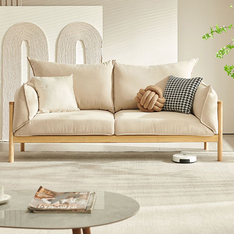 Stationary Cotton 2-seater Living Room Square Arm Cushions Sofa Clearhalo 'furn' 'furn_sofas' 'Furniture' 'Living Room Furniture' 'Sofa' 'sofas' 1200x1200_010a5926-3100-46b3-87db-cddc125ca35f