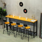 Solid Wood and Metal Pub Bar Table Industrial Rectangle Counter Wine Table Clearhalo 'Bar Furniture' 'Bar Tables' 'bar_tables' 'furn' 'furn_bar_tables' 'Furniture' 'furniture_bar_tables' 'Kitchen & Dining Furniture' 1200x1200_010c12fa-b16d-49cb-9fce-ebbc8f9cec76