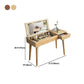 Tavolo da trucco scandinavo in legno massiccio set 1 tavolo da toeletta da top-top cassetto