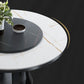 Rubberwood massief houten eettafel op voetstuk Converteerbare eettafel