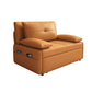 Modern Sofa Bed, Orange Faux Leather Futon and Mattress with Storage Clearhalo 'furn' 'furn_futons' 'Furniture' 'Futons & Daybeds' 'Futons' 'Living Room Furniture' 1200x1200_010dcfdf-5e5c-479f-a37f-b1a3d5ad92af