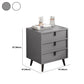 Modern Drawers Included Bedside Cabinet Manufactured Wood Night Table for Bedroom
