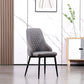 Modern Leather Dining Chair Solid Back Armless Side Chairs with Metal Legs Clearhalo ' kitchen&dining_furn' 'Dining Chairs' 'Dining Tables & Seating' 'dining_chair' 'furn' 'furn_dining_chair' 'Furniture' 'furniture_dining_chair' 'Kitchen & Dining Furniture' 'kitchen' 1200x1200_010e3622-8386-4ba5-b4b1-f804c1bcec44