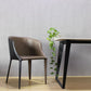 Contemporary Metal Dining Chair Upholstered Arm Chairs for Restaurant Use