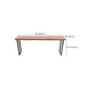 Modern Style Wood Bar Table Brown Rectangle Bar Table for Kitchen