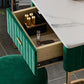 1 Drawer Dressing Table Luxurious Metal Frame Make-up Vanity Clearhalo 'Bedroom Furniture' 'furn' 'furn_makeup_vanities' 'Furniture' 'Makeup Vanities' 'makeup_vanities' 1200x1200_01103224-f23e-403e-bc45-d40ab0215c86