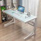 Rectangular Glass Computer Desk Contemporary Home Office Desk Clearhalo 'furn' 'furn_office_desk' 'Furniture' 'Office Desks' 'Office Furniture' 'office_desk' 1200x1200_01114c30-98f8-4795-9453-9de71899190a